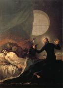 Francisco Goya St Francis Borja at the Deathbed of an Impenitent oil painting on canvas